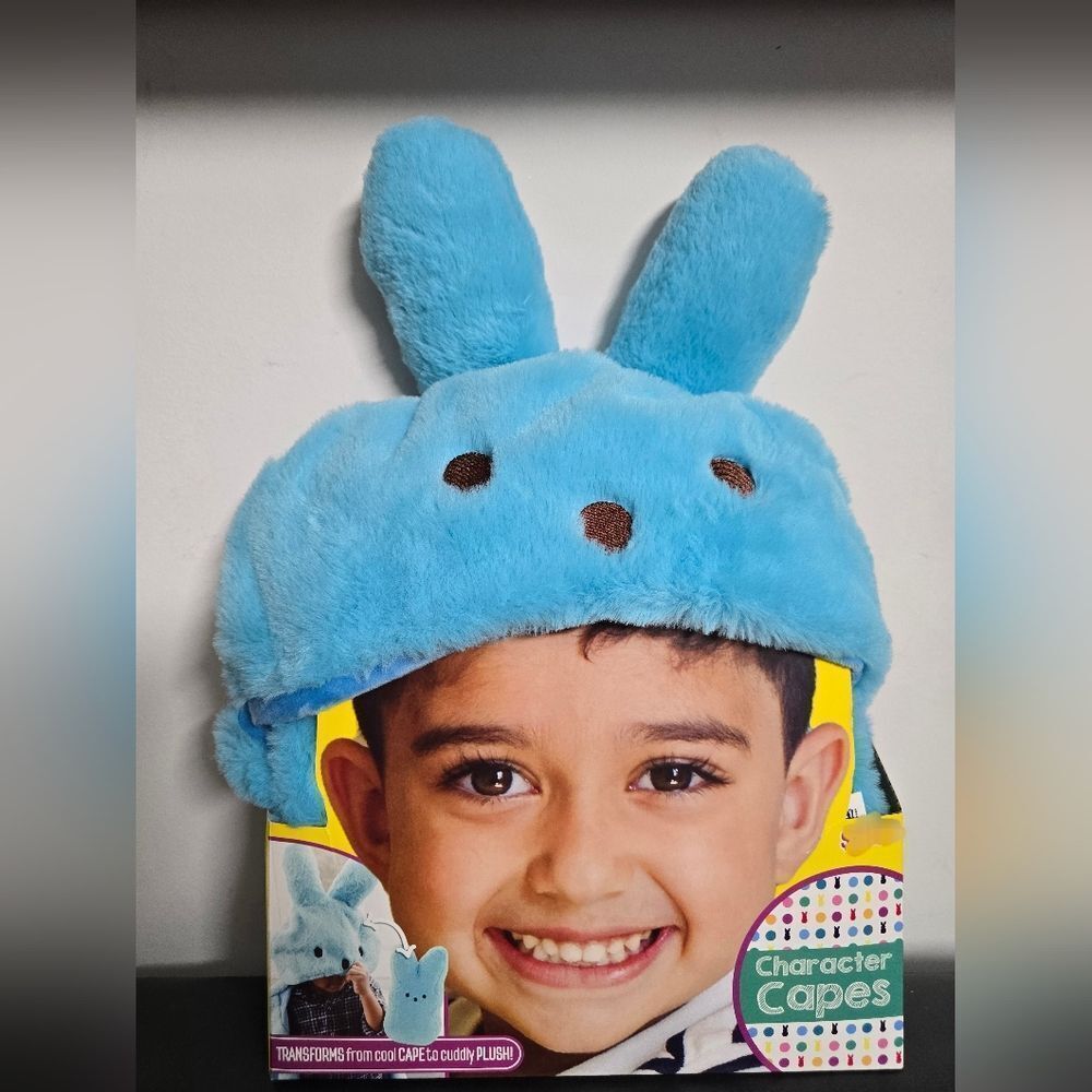 Kids Easter Blue Peeps Wearable Hooded Blanket Fuzzy Super Soft Warm Cozy Plush